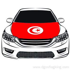 The Republic of Tunisia Hood flag 3.3X5FT 100%High elastic fabric Engine Flag
